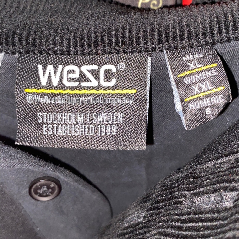 🆕 WeSC Cropped Rugby Polo Shirt LS Color block - Picture 5 of 9